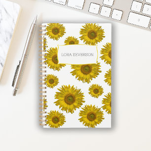 Yellow Scattered Sunflowers Planner