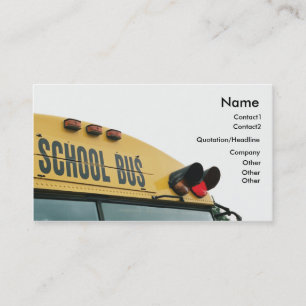 Yellow School Bus Business Card