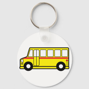 Yellow School Bus Keychain