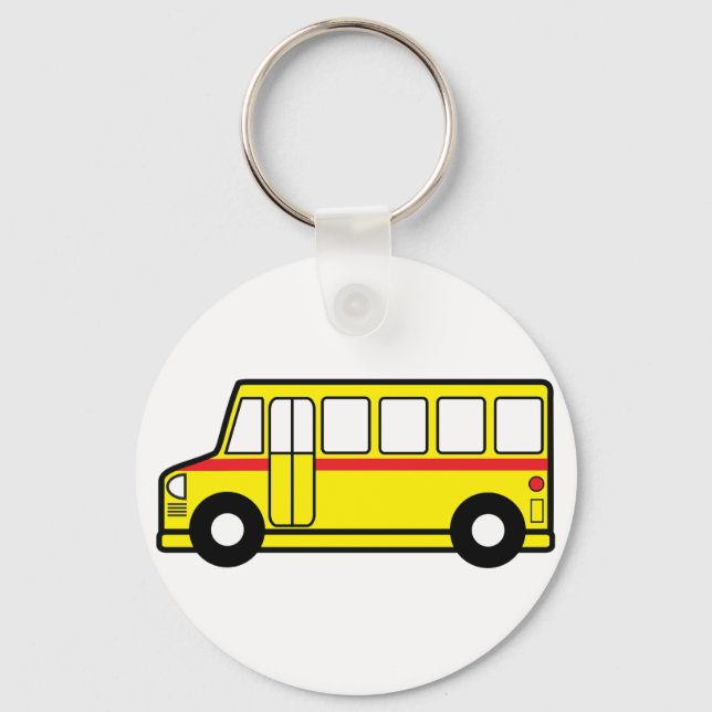 Yellow School Bus Keychain (Front)