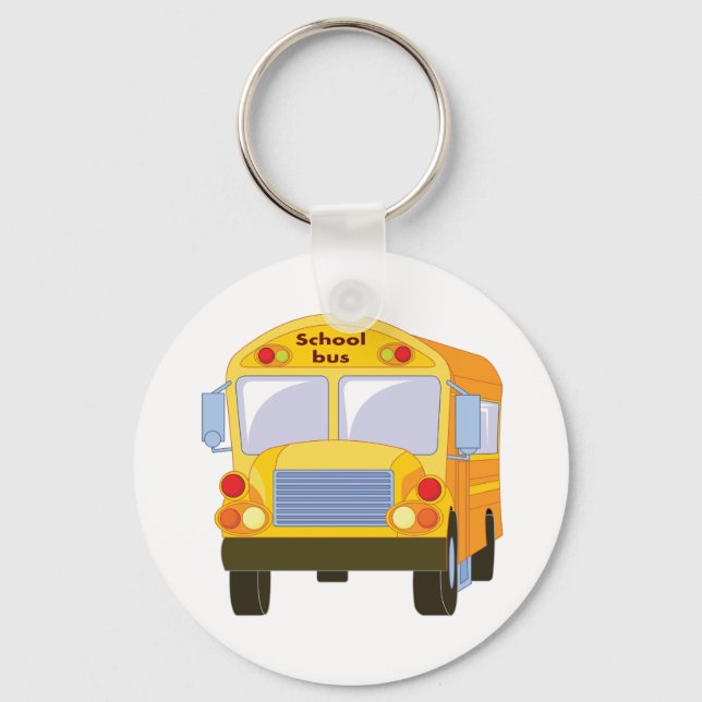 Yellow School Bus Keychain (Front)