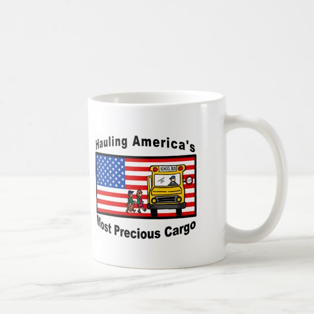 Yellow School Bus Mug - Customised (Right)