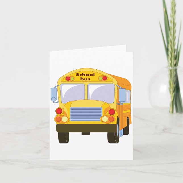 Yellow School Bus Note Cards (Creator Uploaded)