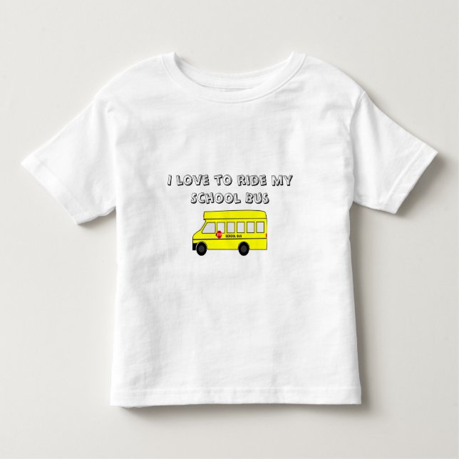 Yellow School Bus Toddler T-Shirt (Front)