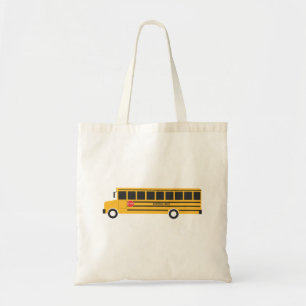 Yellow School Bus Tote Bag