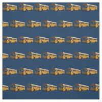 Yellow school buses on navy background