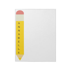 Yellow School Pencil Notepad
