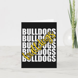 Yellow School Sports Fan Team Spirit Card