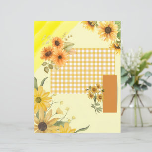 Yellow scrapbook paper