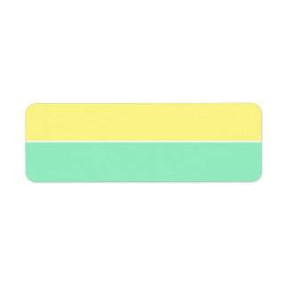 Yellow & Seafoam Storage Organisation Blank Return Address Label