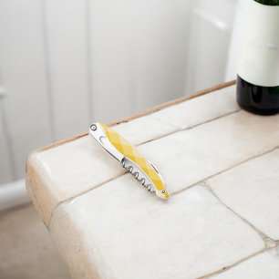 Yellow Shade Rhombus Shape Pattern Corkscrew