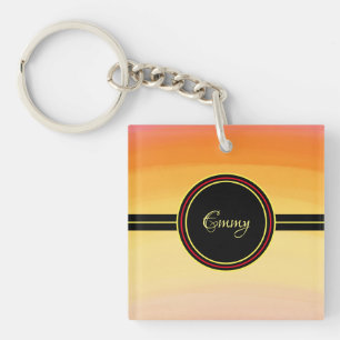 Yellow shades key ring