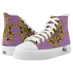 Yellow Sharon Tulip in a House of Mirrors High Tops