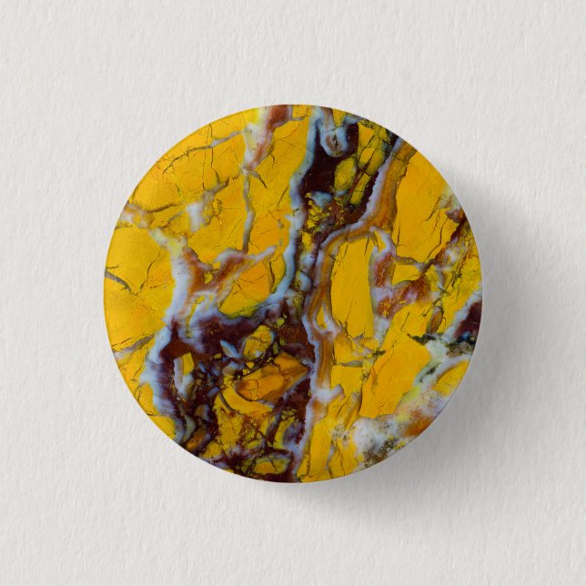 Yellow Shattuckite 3 Cm Round Badge (Front)