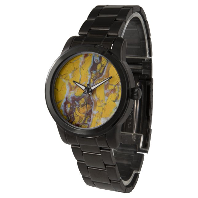Yellow Shattuckite Watch (Angled)
