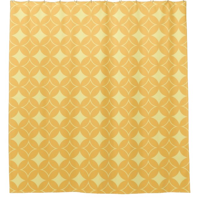 Yellow shippo shower curtain (Front)