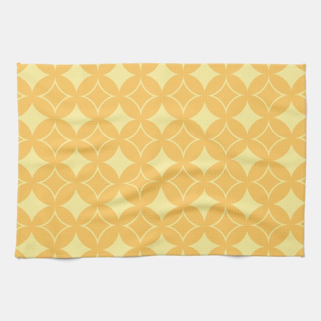 Yellow shippo tea towel (Horizontal)