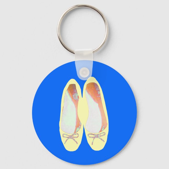 Yellow shoes key ring (Front)
