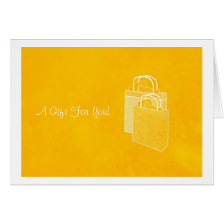 Yellow Shopping Spree Money Enclosed