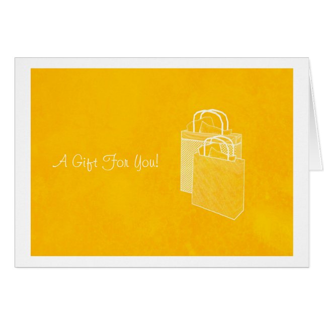 Yellow Shopping Spree Money Enclosed (Front Horizontal)