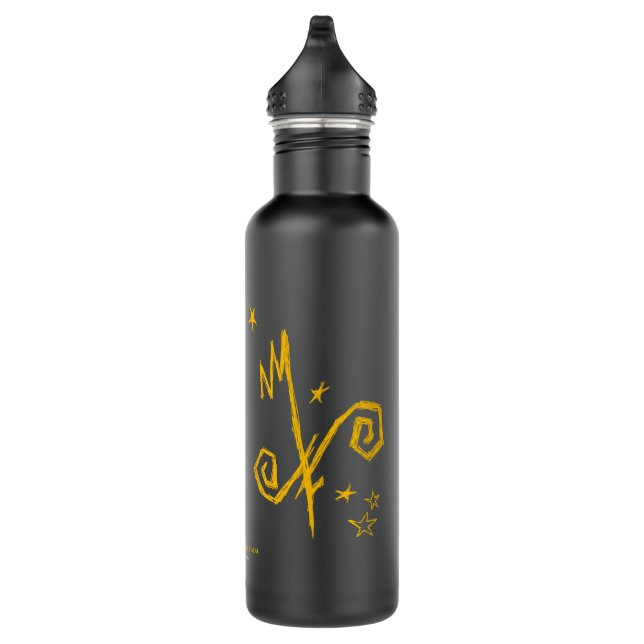 Yellow Sign & Poem 710 Ml Water Bottle (Right)