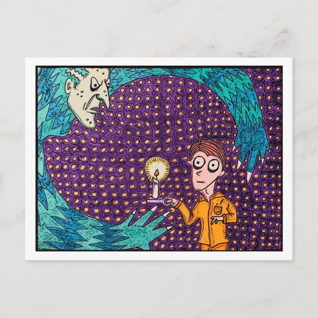 "Yellow Silk Pyjamas" Postcard (Front)