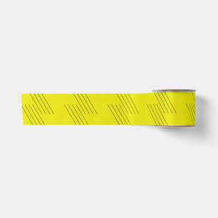 Yellow, simple, modern, bold, trendy graphic satin ribbon