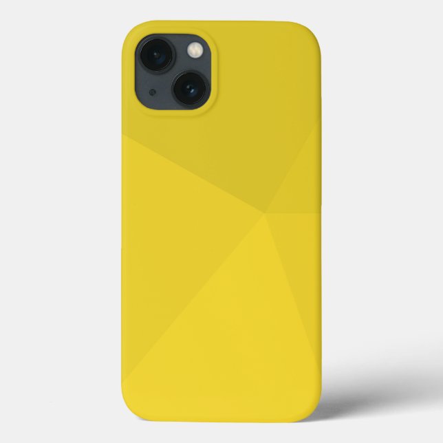 Yellow, simple, modern, cool, geometric trendy art Case-Mate iPhone case (Back)