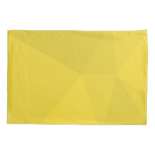 Yellow, simple, modern, cool, geometric trendy art pillowcase