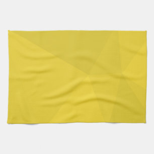 Yellow, simple, modern, cool, geometric trendy art tea towel