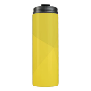 Yellow, simple, modern, cool, geometric trendy art thermal tumbler
