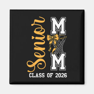 Yellow Sketll Bow Senior Mum Cl Of 2026 Graduation Magnet