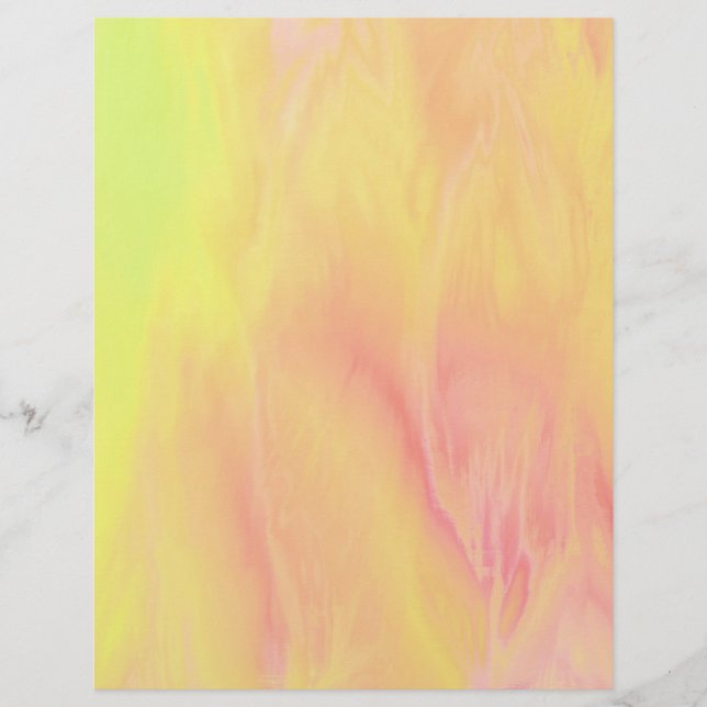 Yellow Skies Bulk Scrapbook Paper Pages (Front)