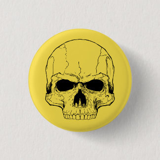 Yellow Skull Button