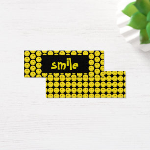 Yellow Smile Black Card