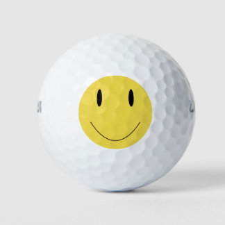 Yellow smile face 001 golf balls