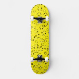 Yellow Smiling Faces Skateboard