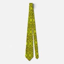 Yellow Snake Texture Tie
