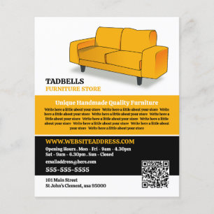 Yellow Sofa - Furniture Store Sales Flyer