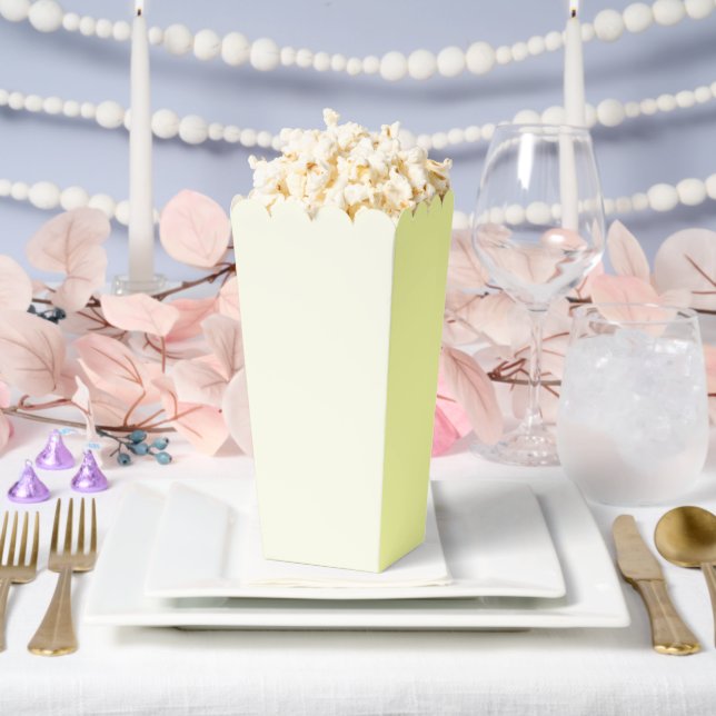 Yellow Soft Pale White Pastel Solid Colour Favour Box (Wedding)