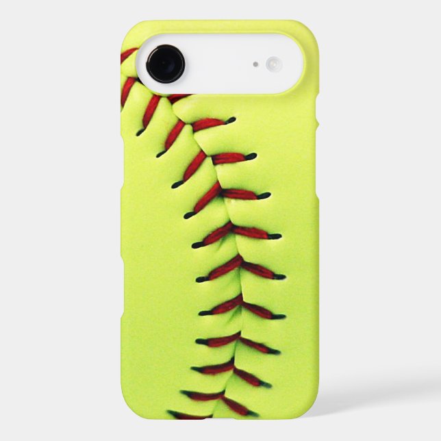Yellow softball ball Case-Mate iPhone case (Back)