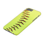 Yellow softball ball