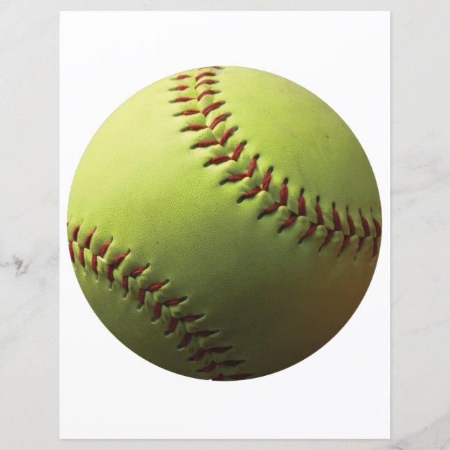 Yellow Softball Blank Cutout (Front)