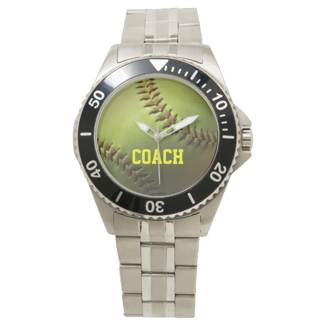 Yellow Softball Watch (Front)