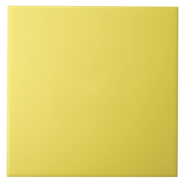 Yellow Solid Colour Ceramic Tile (Front)