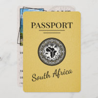 Yellow South Africa Passport