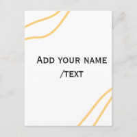 Yellow Spanish border name message text lines 