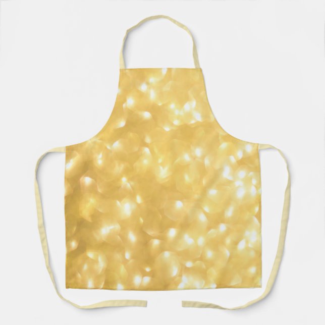 Yellow Sparkle All-Over Print Apron (Front)