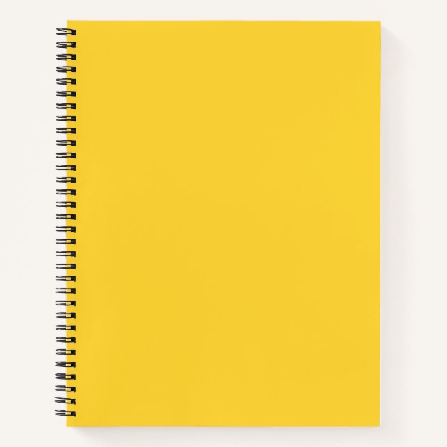 Yellow Spiral Notebook (Front)