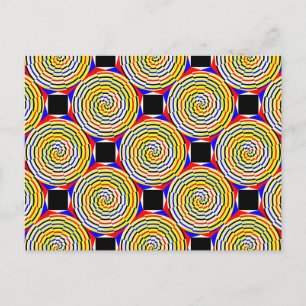 Yellow Spirals by Kenneth Yoncich Postcard